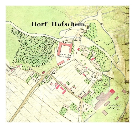 Dorf Hatschein 1846